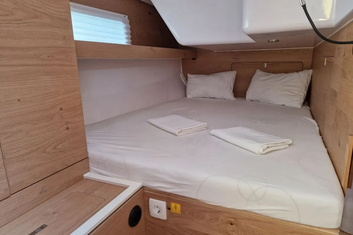 Cabin on My Dreams, a Elan Impression 45 sailboat at Grad Pula, Croatia