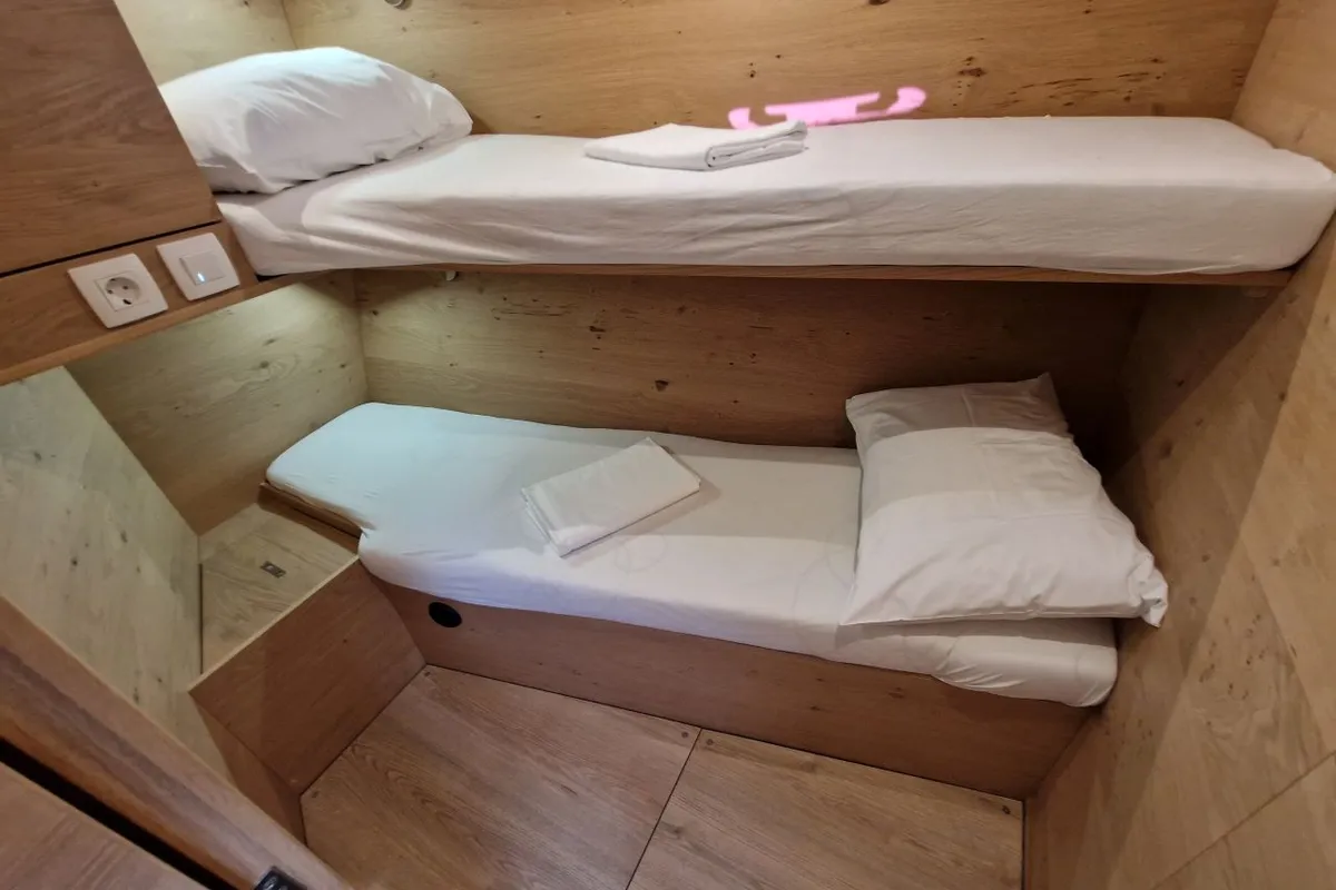 Cabin on My Dreams, a Elan Impression 45 sailboat at Grad Pula, Croatia