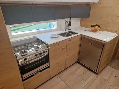 Galley of My Dreams, a Elan Impression 45 sailboat at Grad Pula, Croatia