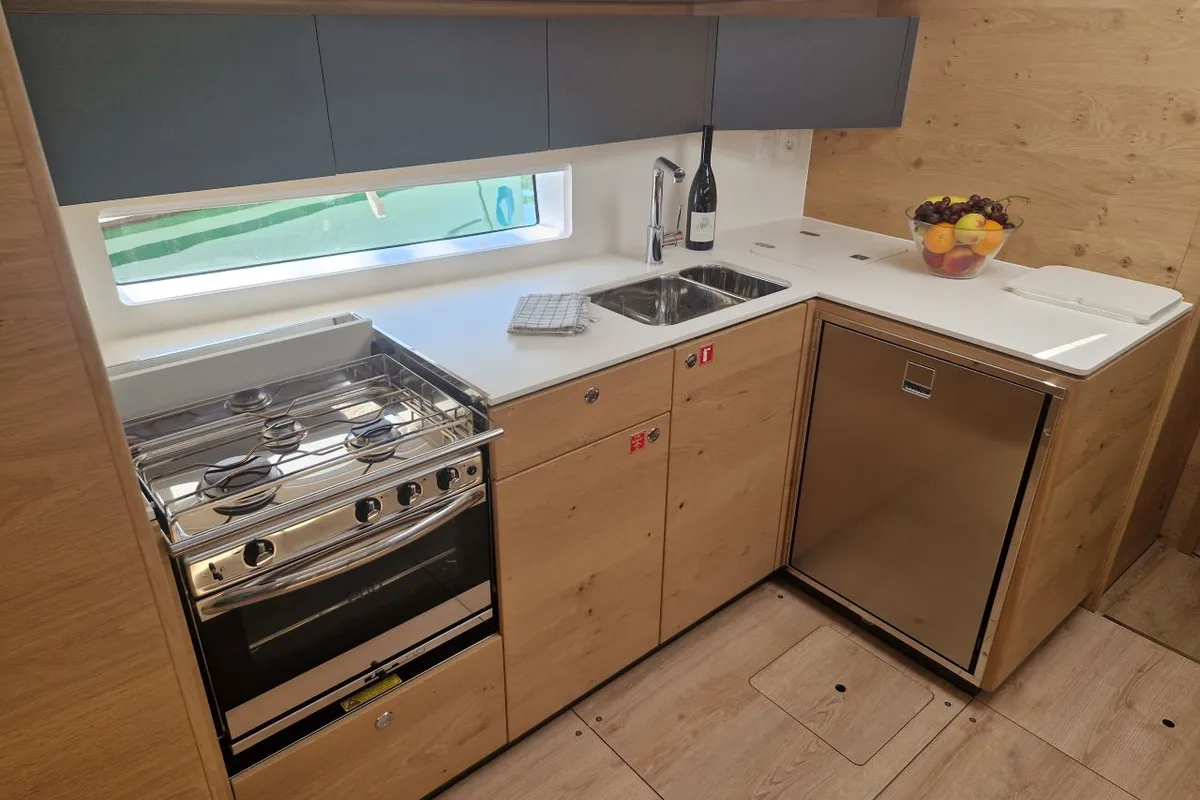 Galley of My Dreams, a Elan Impression 45 sailboat at Grad Pula, Croatia