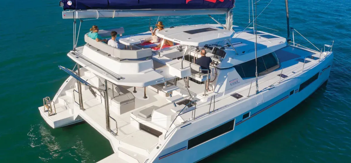 Exterior view of Moorings 4500L/10 Exclusive, a Leopard 45 catamaran at La Paz, Mexico