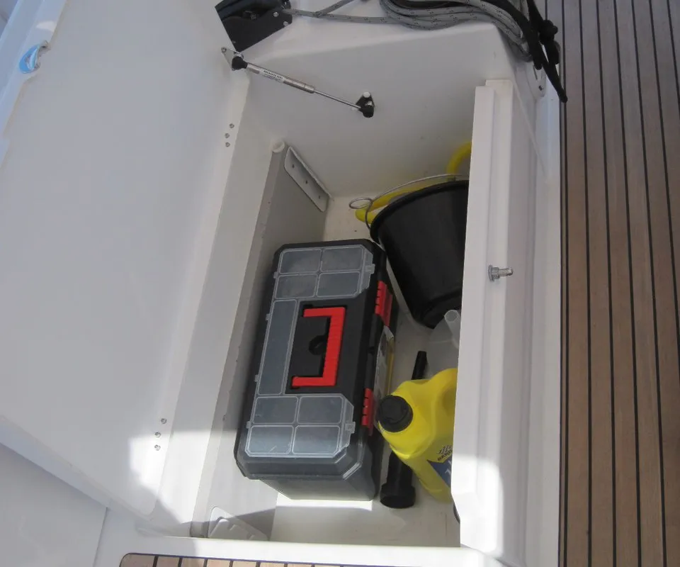 Erminia, a Jeanneau Sun Odyssey 440 sailboat at Capo d'Orlando, Italy
