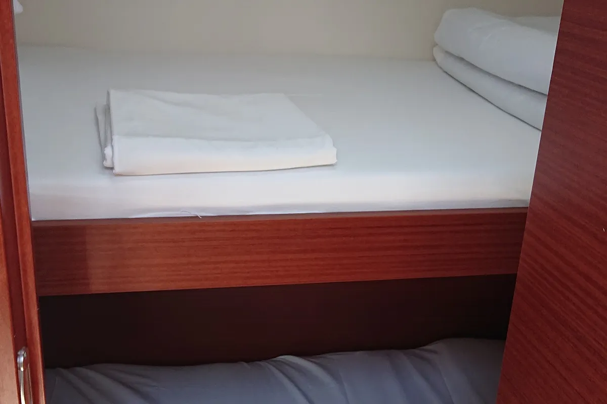 Cabin on Vaya, a Hanse 460 sailboat at Medulin, Croatia