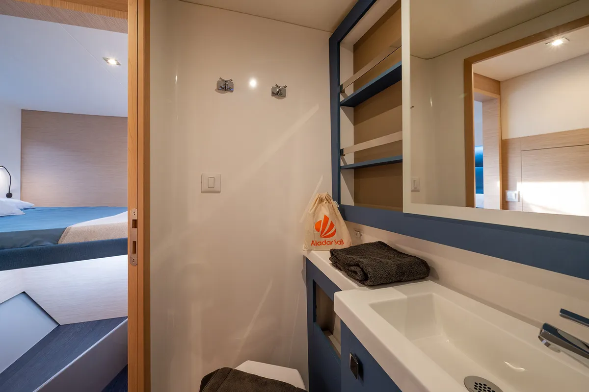 Head on Elsa, a Fountaine Pajot Tanna 47 catamaran at Piombino, Italy