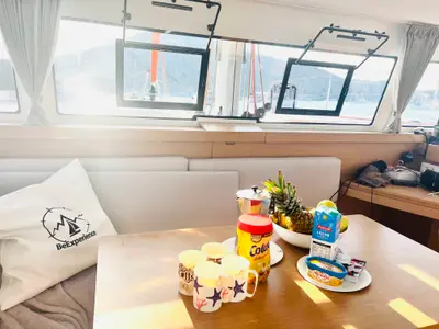 Salon of Moana Ibiza Bareboat, a Excess 11 catamaran at Ibiza, Spain