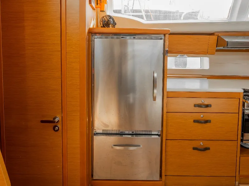 Galley of Maria 2, a Jeanneau 54 sailboat at Athens, Greece