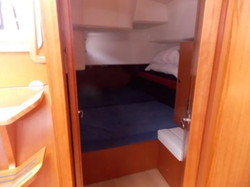 Cabin on LINA, a Bavaria Cruiser 46 sailboat at Athens, Greece