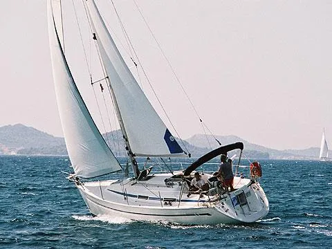 Exterior view of Avanti due, a Bavaria 32 sailboat at Gåshaga, Sweden