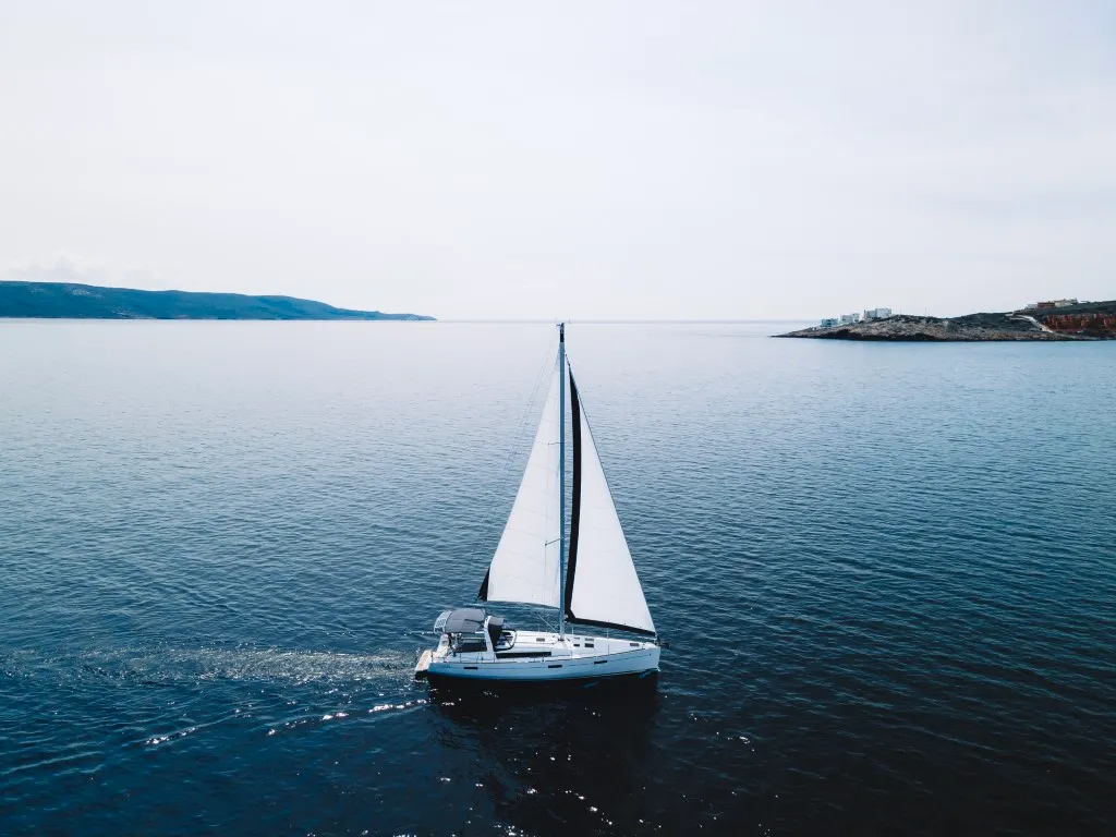 Exterior view of Rafaella, a Beneteau Oceanis 45 sailboat at Volos, Greece