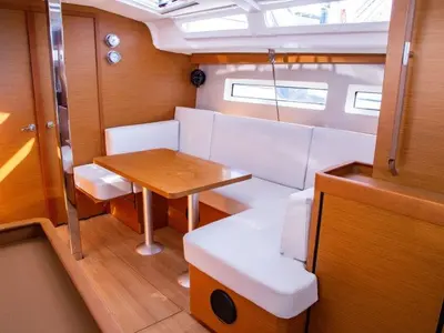 Salon of Apostolis, a Jeanneau Sun Odyssey 440 sailboat at Zakynthos Municipal Unit, Greece