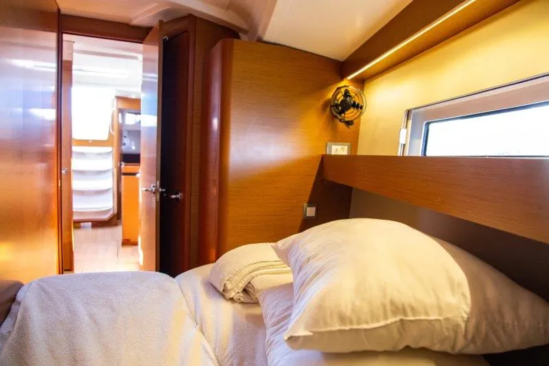 Cabin on Apostolis, a Jeanneau Sun Odyssey 440 sailboat at Zakynthos Municipal Unit, Greece