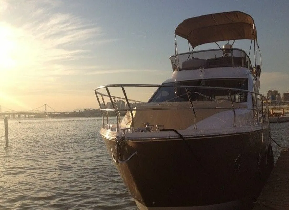 Exterior view of Sid One, a Sessa Fly 47 motor yacht at Grad Šibenik, Croatia