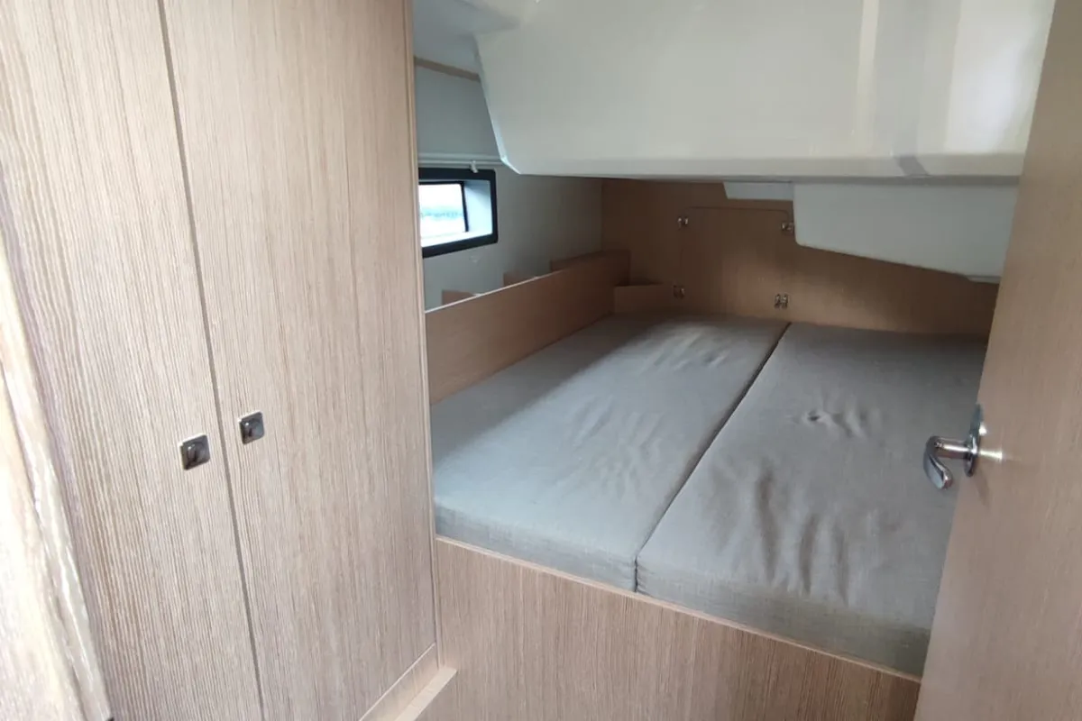 Cabin on Kirke, a Bavaria C38 sailboat at Zadar, Croatia
