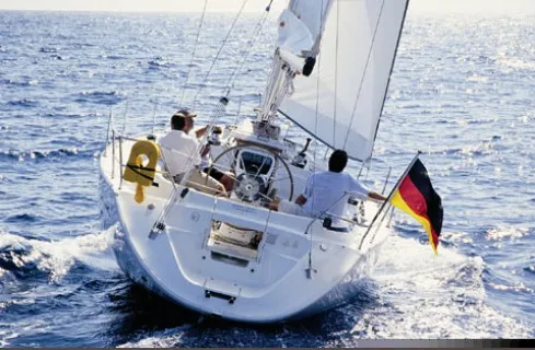 Noelle, a Bavaria 38 sailboat at Port of Avdira, Greece