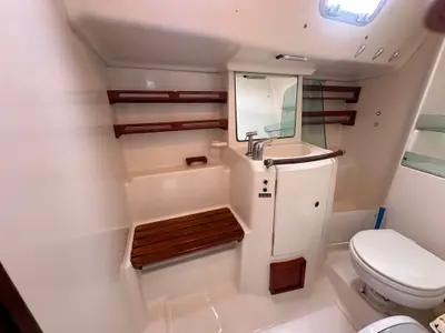 Head on No regrets, a Beneteau Oceanis Clipper 323 sailboat at Mai Khao, Thailand
