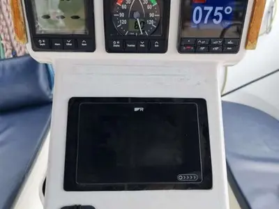 Cockpit of No regrets, a Beneteau Oceanis Clipper 323 sailboat at Mai Khao, Thailand