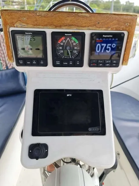 Cockpit of No regrets, a Beneteau Oceanis Clipper 323 sailboat at Mai Khao, Thailand