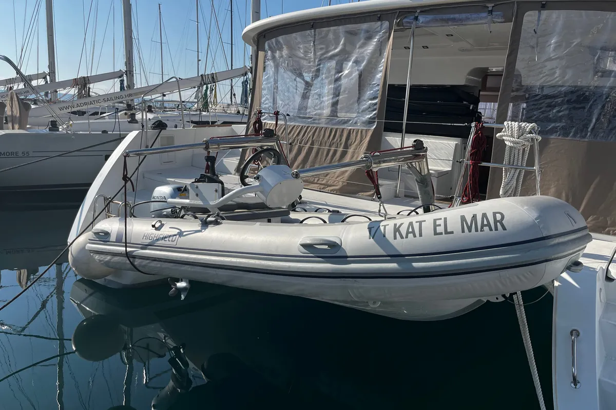 Kat el Mar, a Lagoon 450 Fly catamaran at Općina Rogoznica, Croatia