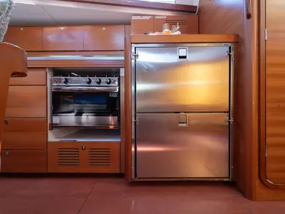 Galley of Athi, a Dufour 460 GL sailboat at Pirovac, Croatia