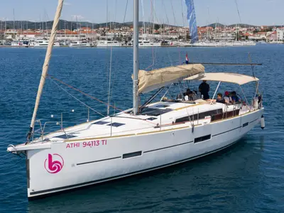 Athi, a Dufour 460 GL sailboat at Pirovac, Croatia