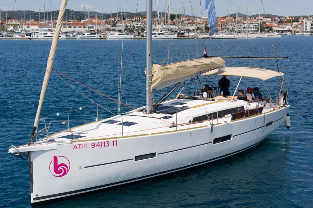 Athi, a Dufour 460 GL sailboat at Pirovac, Croatia