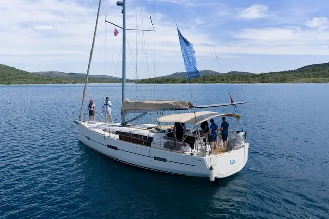 Athi, a Dufour 460 GL sailboat at Pirovac, Croatia