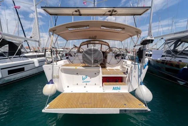 Athi, a Dufour 460 GL sailboat at Pirovac, Croatia