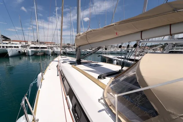Athi, a Dufour 460 GL sailboat at Pirovac, Croatia