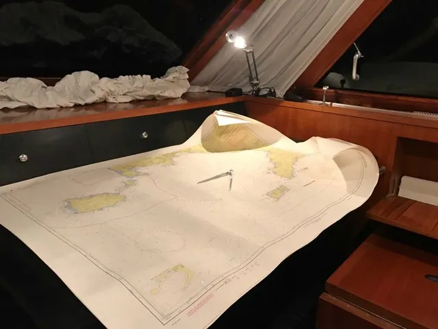 Cockpit of Teddy Bear, a Cantieri di Pisa Pegasus 80 motor yacht at Palermo, Italy