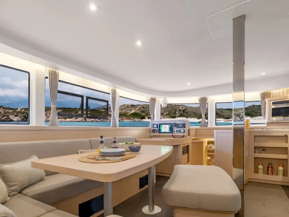 Salon of Sea to Sky, a Lagoon 42 catamaran at Annapolis, United States