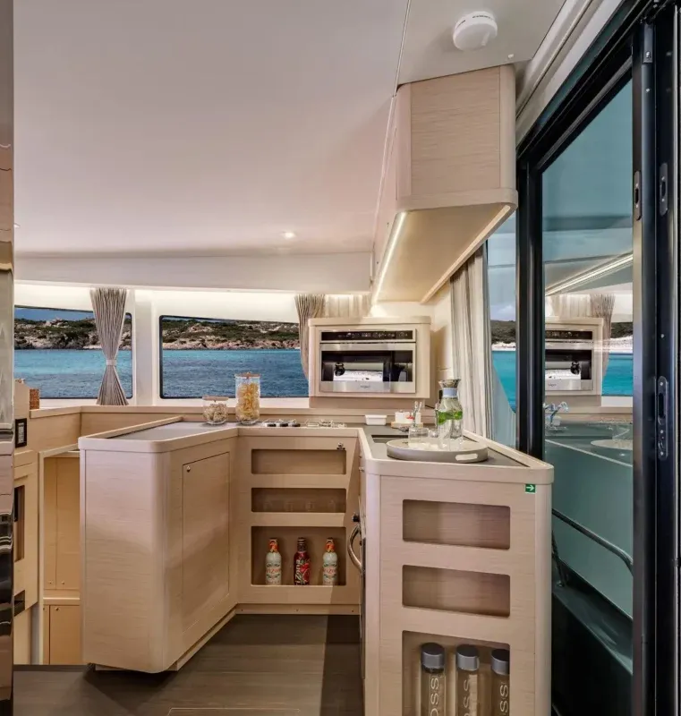 Galley of Sea to Sky, a Lagoon 42 catamaran at Annapolis, United States