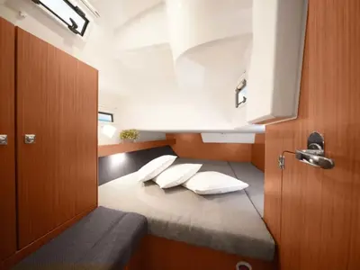 Cabin on Marea, a Bavaria Cruiser 41 sailboat at Municipal Unit of Lefkada, Greece