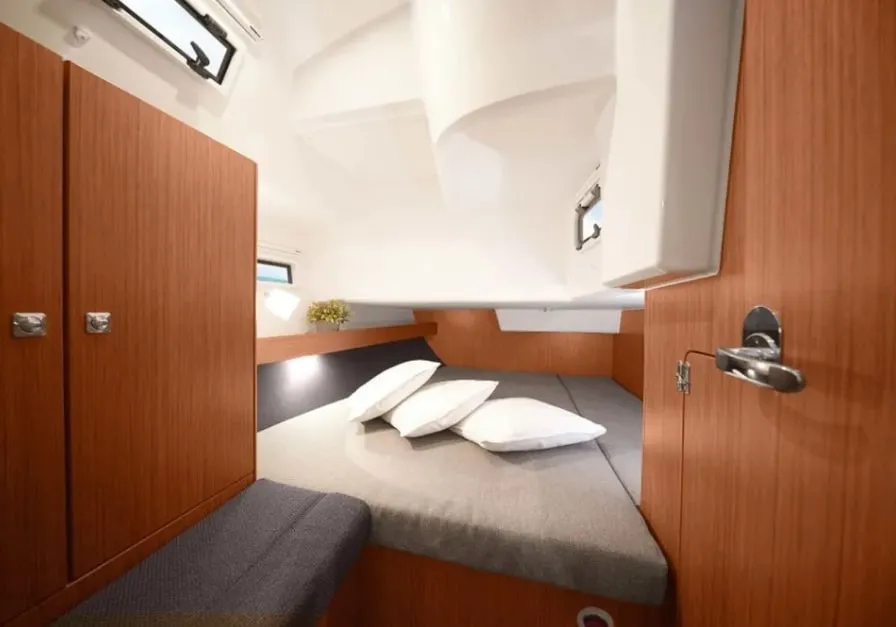 Cabin on Marea, a Bavaria Cruiser 41 sailboat at Municipal Unit of Lefkada, Greece