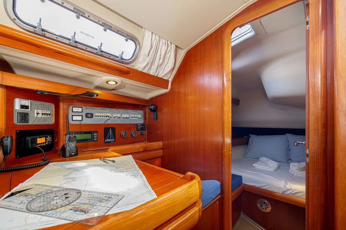 Nemo, a Grand Soleil 43 sailboat at Baiona, Spain