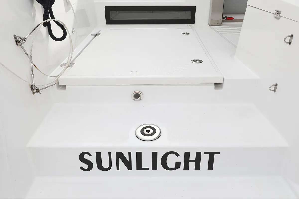 Exterior view of Sunlight, a Bali 4.2 OW catamaran at Grad Biograd na Moru, Croatia