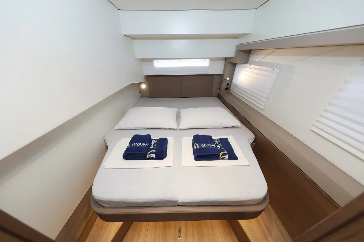 Cabin on Sunlight, a Bali 4.2 OW catamaran at Grad Biograd na Moru, Croatia