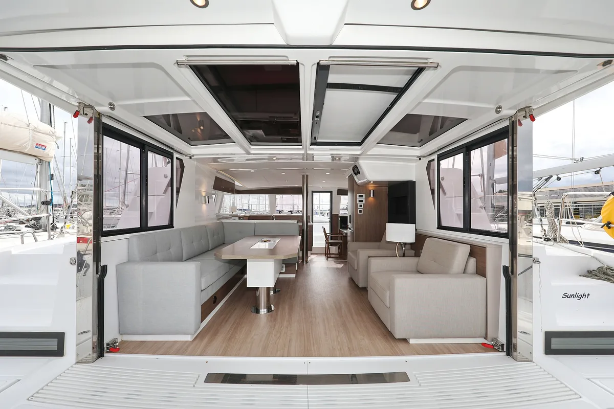 Salon of Sunlight, a Bali 4.2 OW catamaran at Grad Biograd na Moru, Croatia