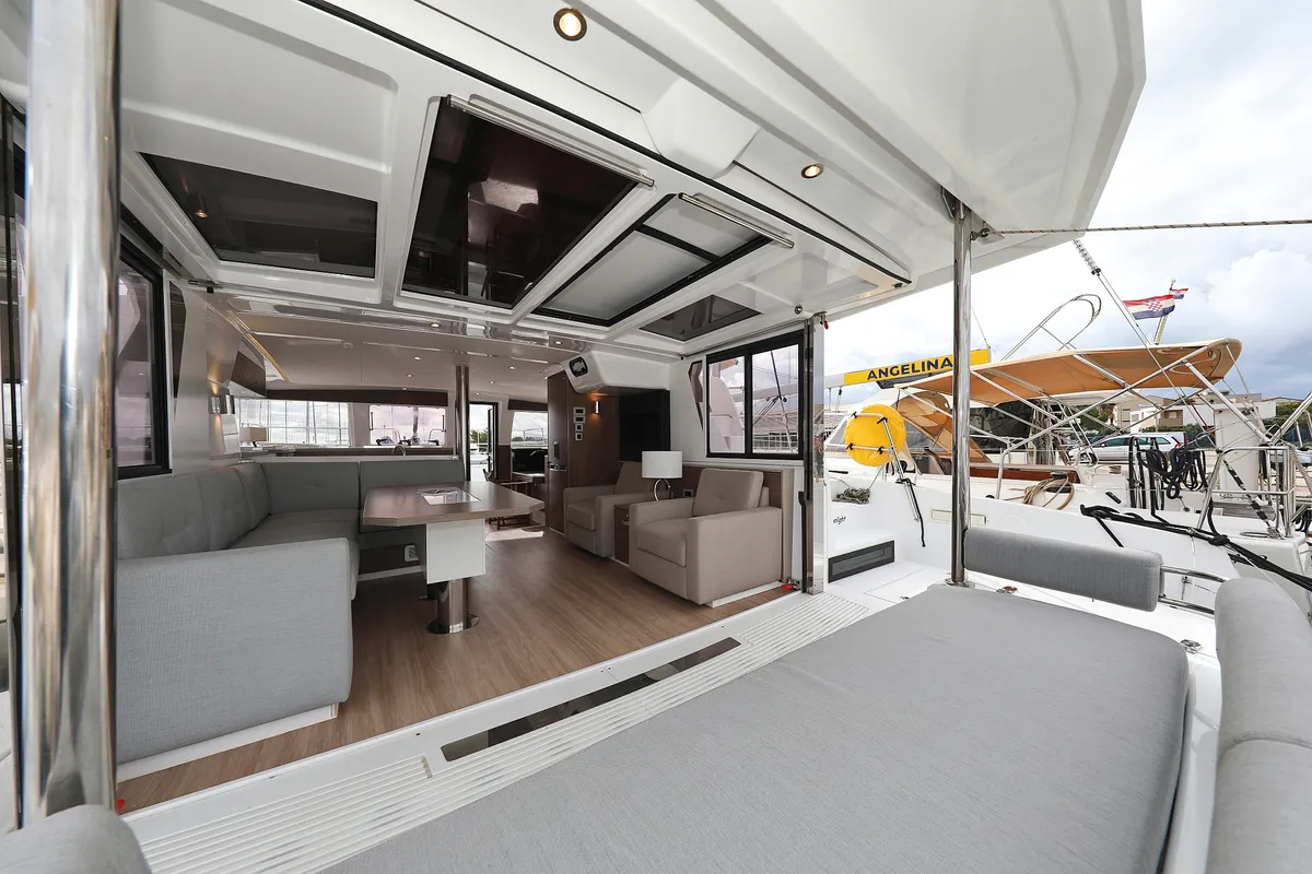Salon of Sunlight, a Bali 4.2 OW catamaran at Grad Biograd na Moru, Croatia