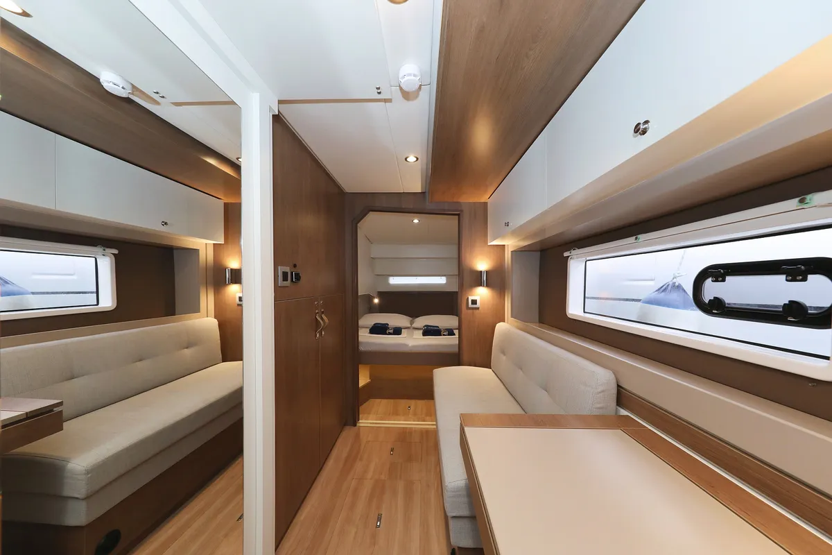Cabin on Sunlight, a Bali 4.2 OW catamaran at Grad Biograd na Moru, Croatia
