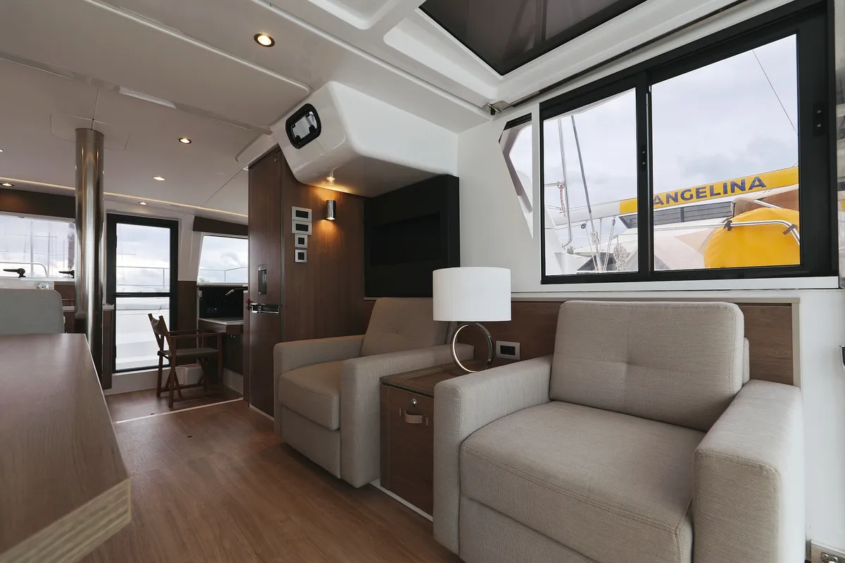 Salon of Sunlight, a Bali 4.2 OW catamaran at Grad Biograd na Moru, Croatia