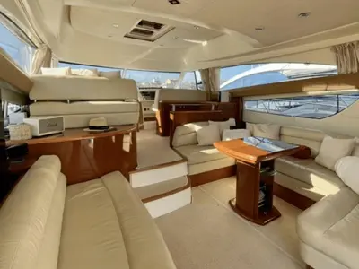 Salon of Panarea, a Prestige 50 Fly motorboat at Primošten, Croatia