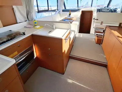 Galley of Sirena, a Beneteau Swift Trawler 41 motor yacht at Split, Croatia