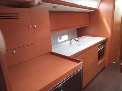 Galley of Fenera, a Dufour 430 sailboat at Medulin, Croatia