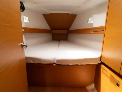 Cabin on ORESTIS, a Jeanneau Sun Odyssey 449 sailboat at Municipal Unit of Nea Peramos, Greece
