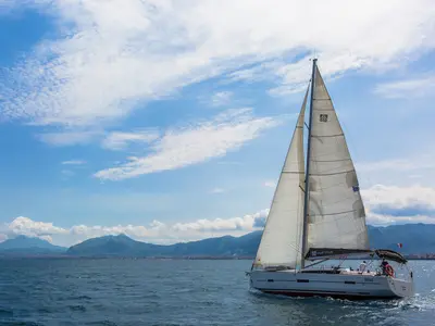 Discovery Planet, a Dufour 460 GL sailboat at Palermo, Italy