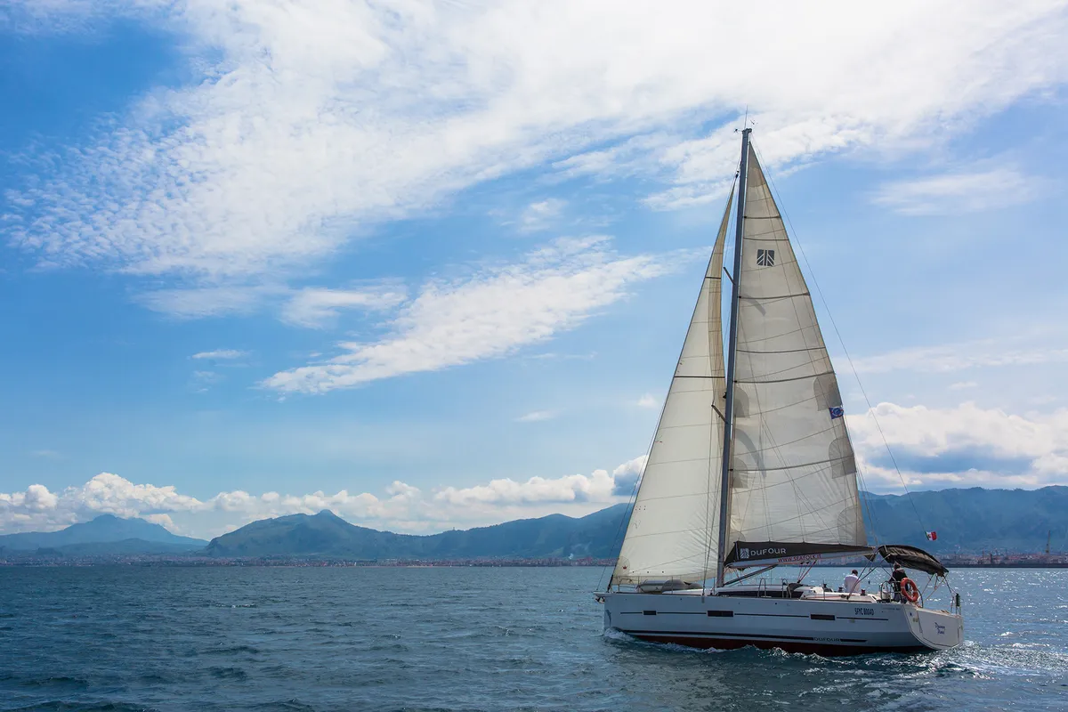 Discovery Planet, a Dufour 460 GL sailboat at Palermo, Italy