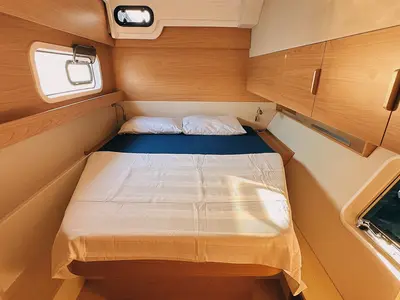 Cabin on Jomo, a Bali Catspace catamaran at Fethiye, Turkey