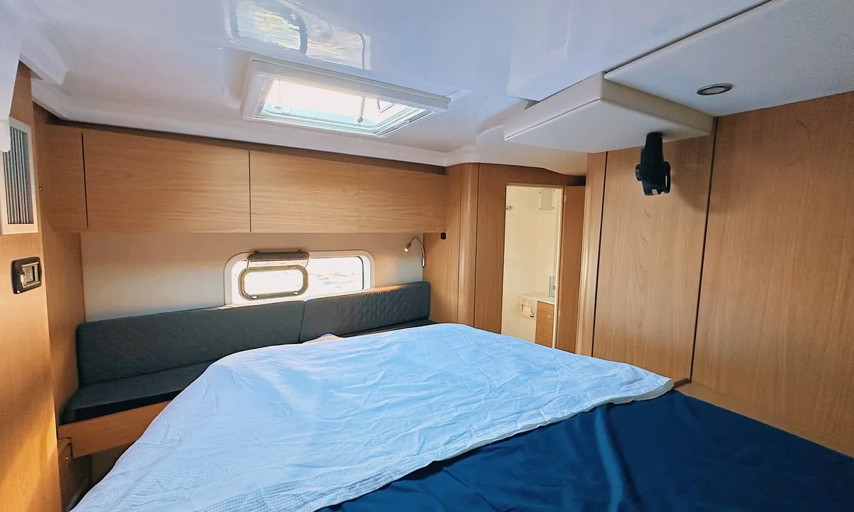Cabin on Jomo, a Bali Catspace catamaran at Fethiye, Turkey
