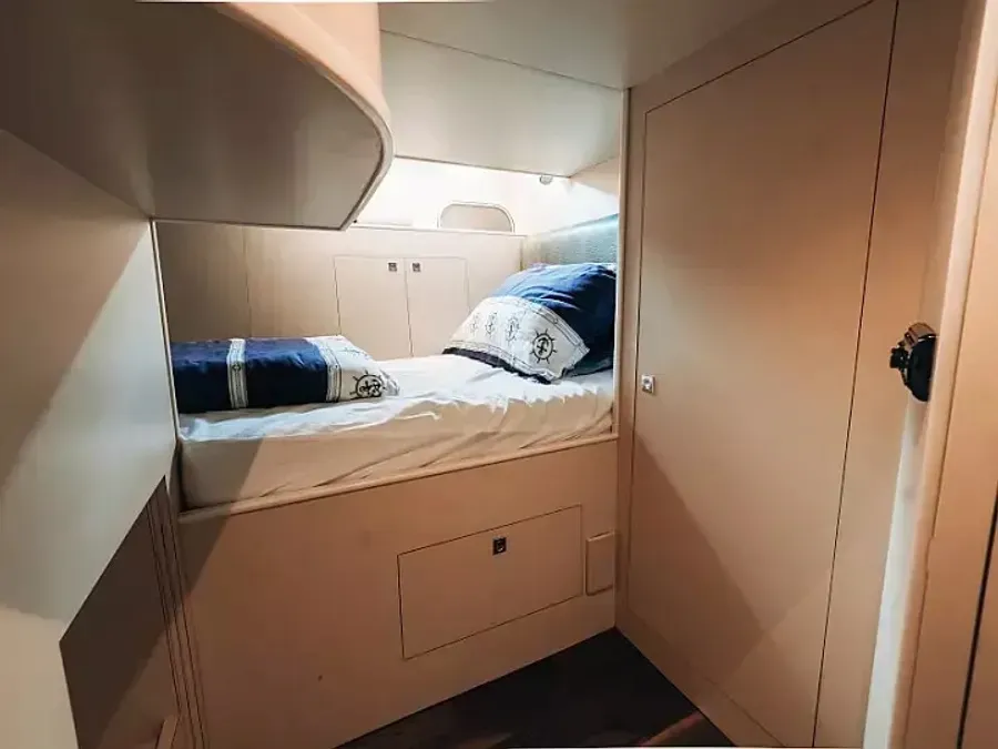 Cabin on Premium, a Elegance 60 Fly motor yacht at Općina Pakoštane, Croatia