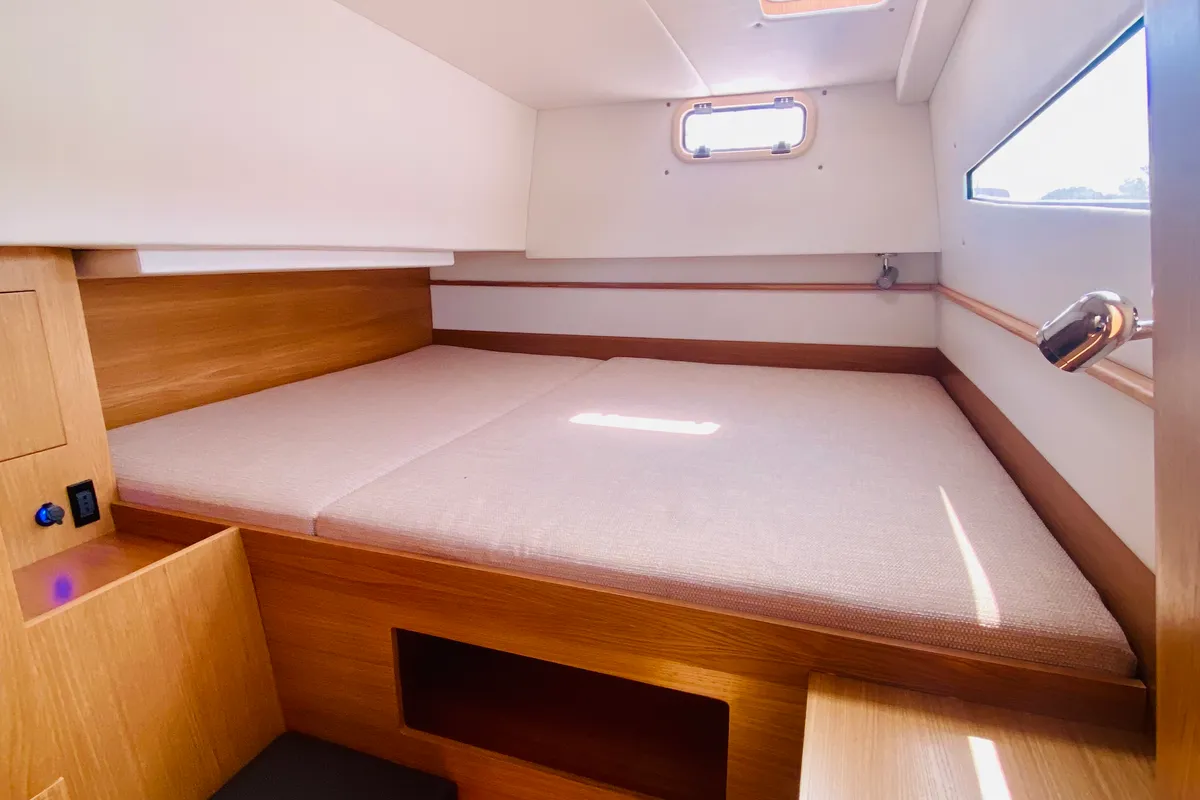 Cabin on Altair, a Gulet C-CAT 37 catamaran at Olbia, Italy